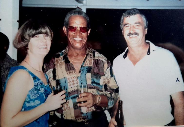 Graham and Rose Jenkins with Sir Garfield Sobers